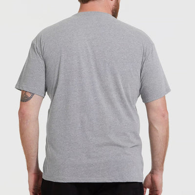 Set aus 5 Herren -T- Shirts (Große Größen), 100 % Baumwolle (Langlebig), Doppelkragen (WEITET SICH NICHT), Regulärer Schnitt (Bequem), GRAU (für jeden Stil)