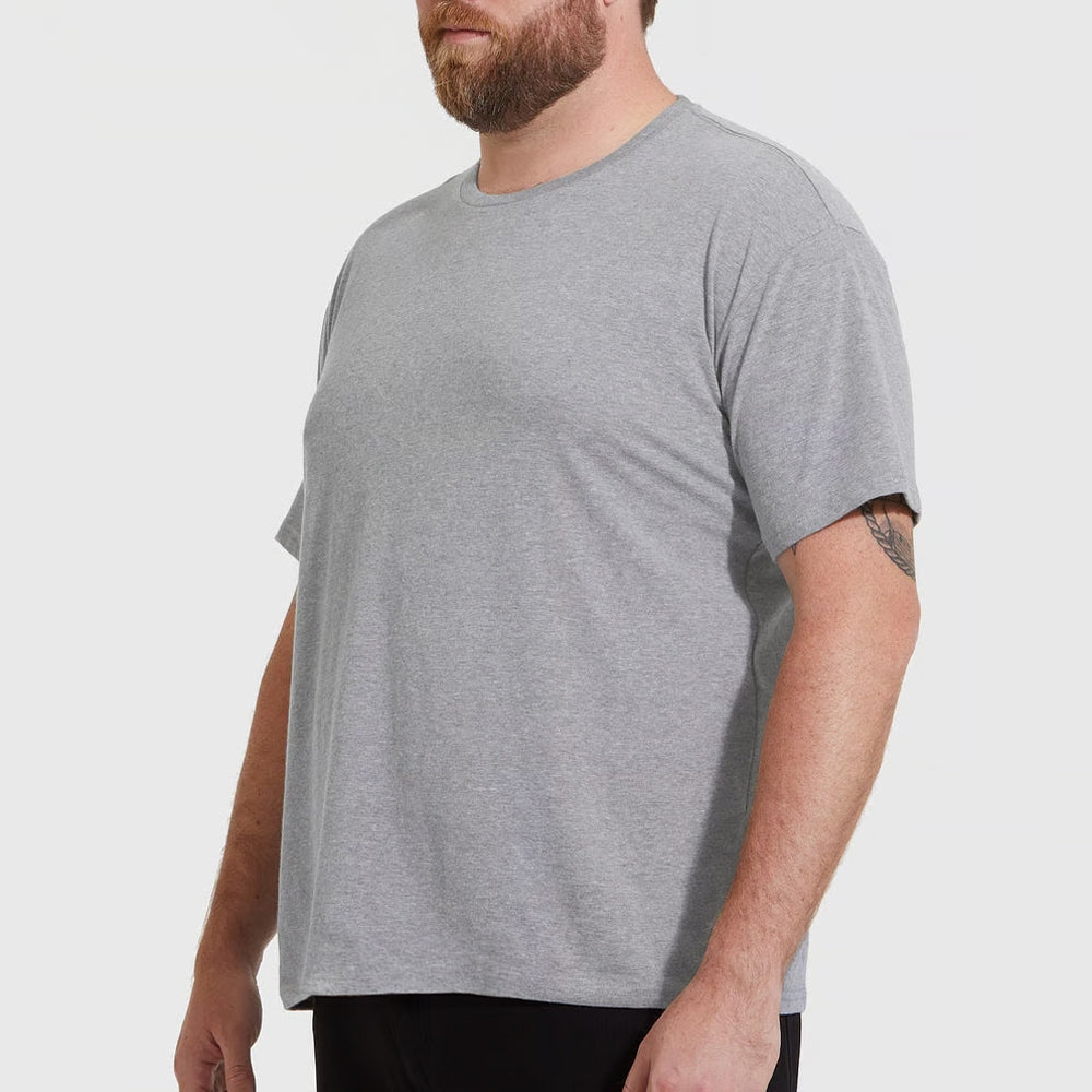 Set aus 5 Herren -T- Shirts (Große Größen), 100 % Baumwolle (Langlebig), Doppelkragen (WEITET SICH NICHT), Regulärer Schnitt (Bequem), MEHRFARBIG (für jeden Stil)