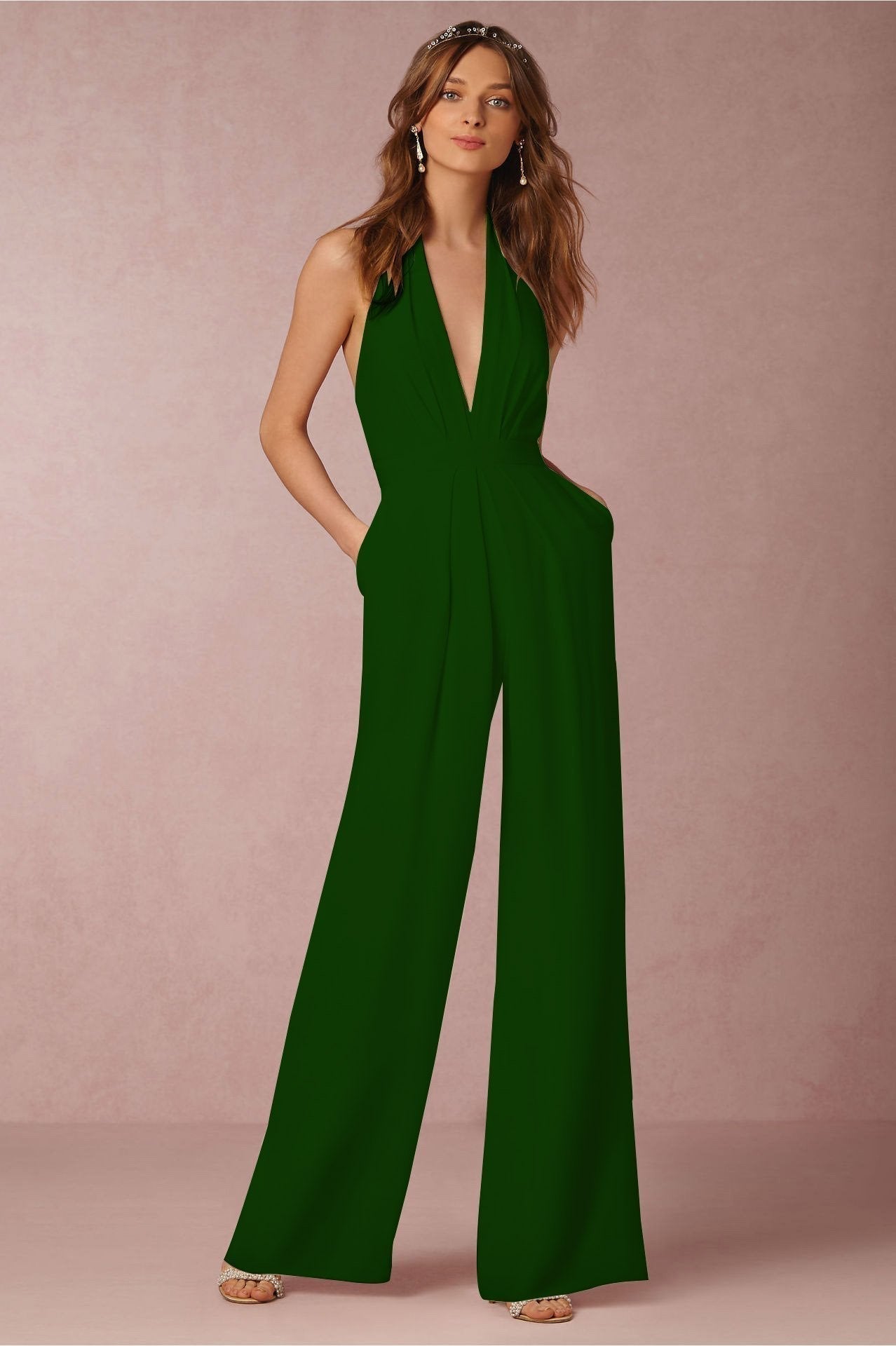 Sigrid Damen-Jumpsuit mit Weitem Bein