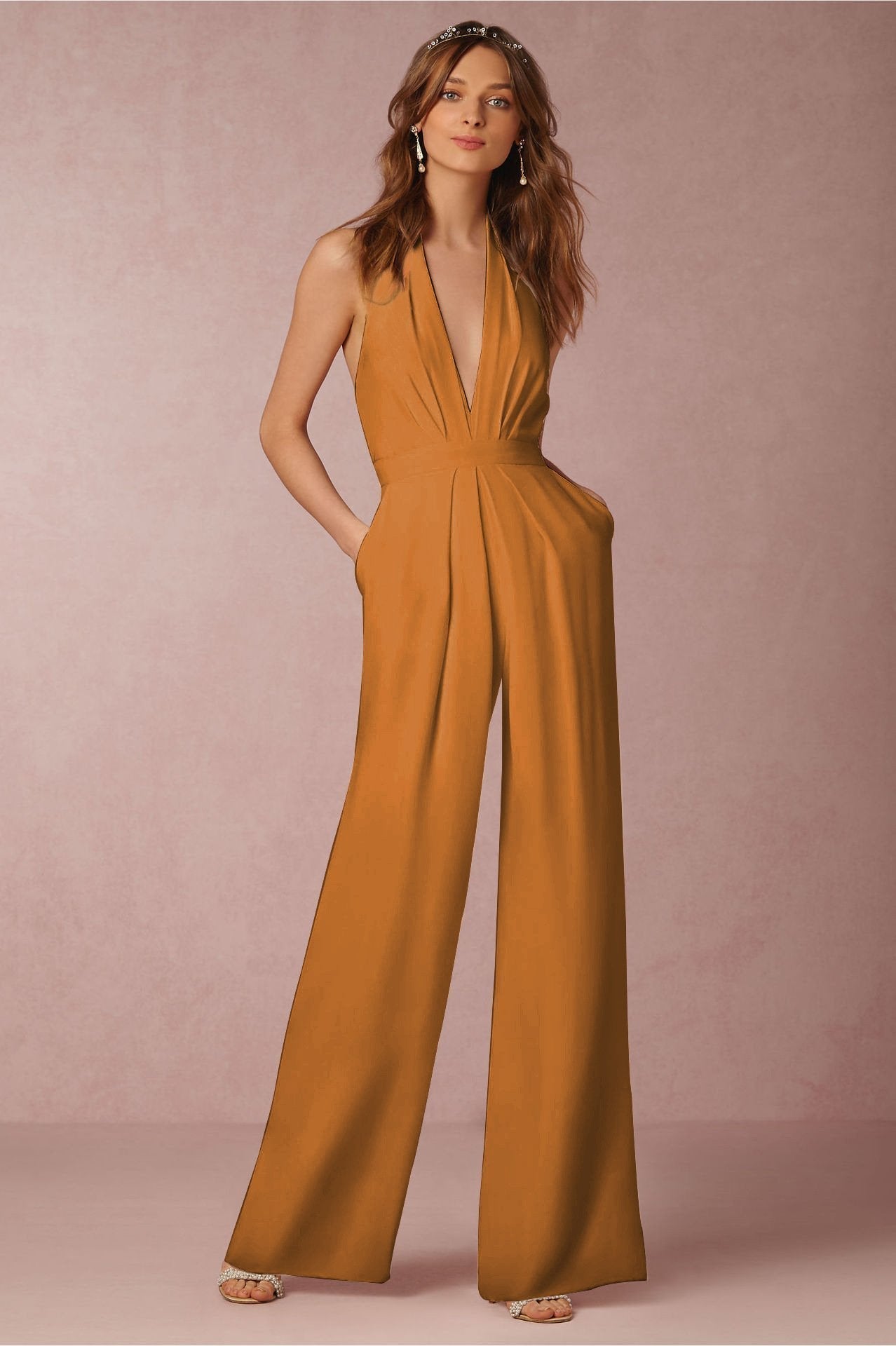 Sigrid Damen-Jumpsuit mit Weitem Bein
