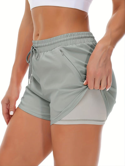 Sophie –  Stylische 2-in-1 Sportshorts mit Taschen