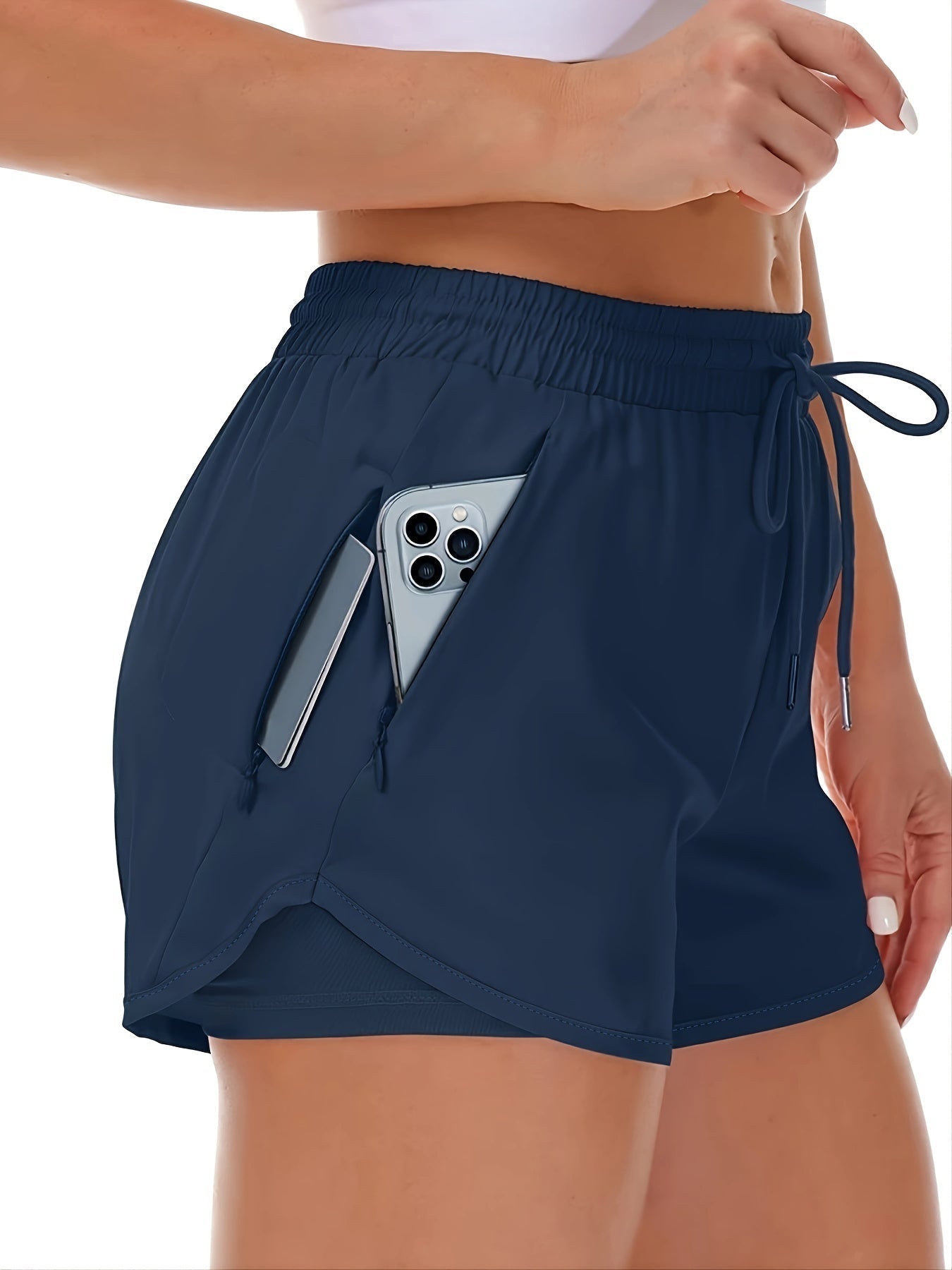 Sophie –  Stylische 2-in-1 Sportshorts mit Taschen
