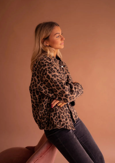 Celeste™ - Jacke mit wildem Leopardenmuster