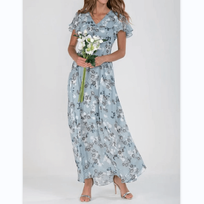 Damen Sommer Formelles Blumen Hochzeitsgast Kleid | Maxi