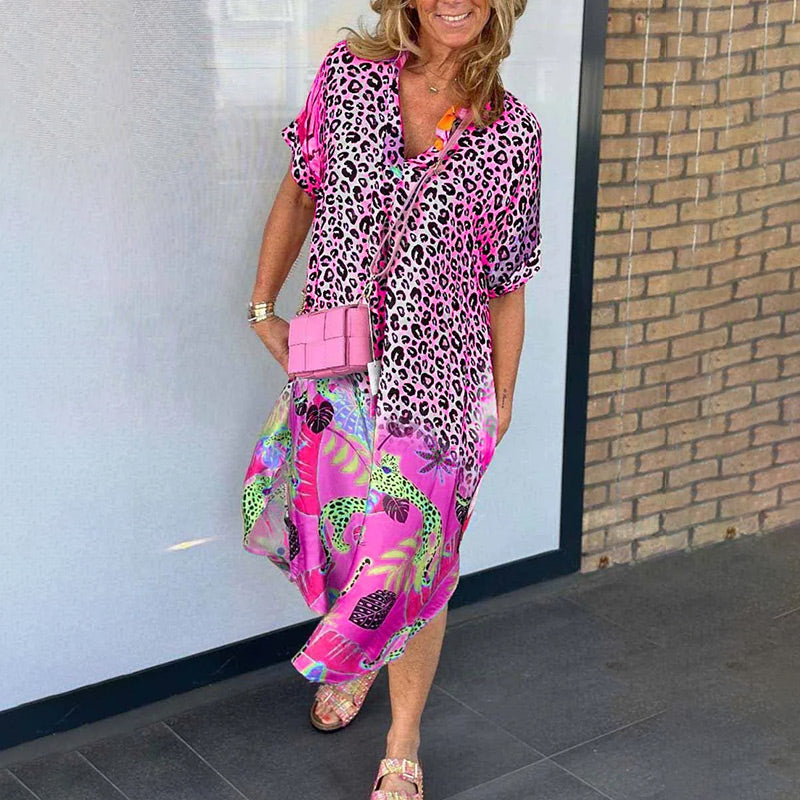 Yasmin | Lässiges Kleid mit Herzchenausschnitt für Frühling/Sommer