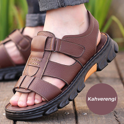 Miguel | Atmungsaktive Sommer-Ledersandalen für Herren