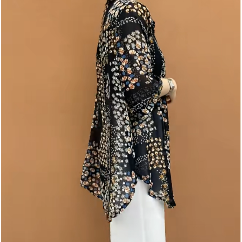 Ursula | Dünnes Damen-Hemd in mittlerer Länge