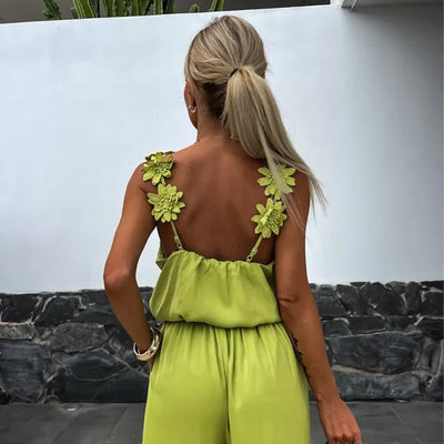 Luftige Sommer-Jumpsuit mit Weiten Beinen – Jasmin