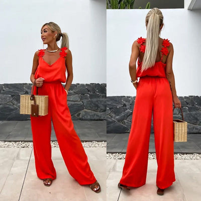 Luftige Sommer-Jumpsuit mit Weiten Beinen – Jasmin