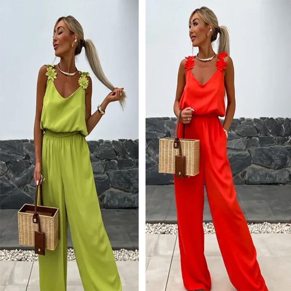 Luftige Sommer-Jumpsuit mit Weiten Beinen – Jasmin