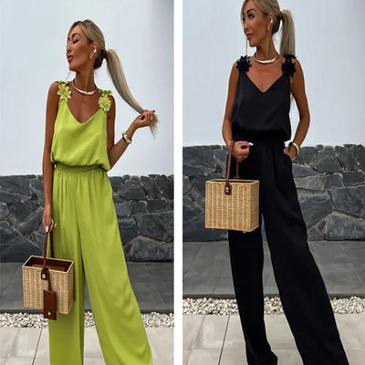 Luftige Sommer-Jumpsuit mit Weiten Beinen – Jasmin