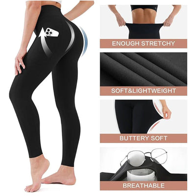 Livia | Figurformende High-Waist-Leggings mit Po-Lift & Seitentasche