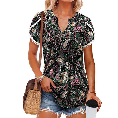 Bina | Damen T-Shirt mit Kurzarm und Druck