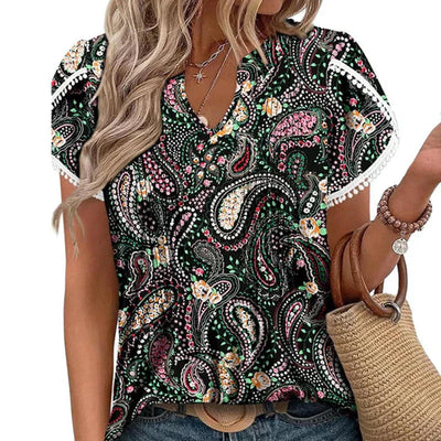 Bina | Damen T-Shirt mit Kurzarm und Druck