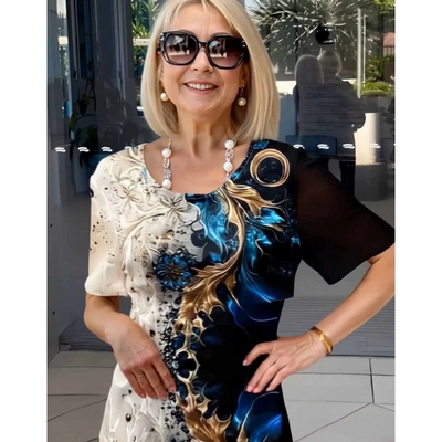 Parker | 【S-3XL】🌺Einzigartiges Kleid mit Blumenmuster