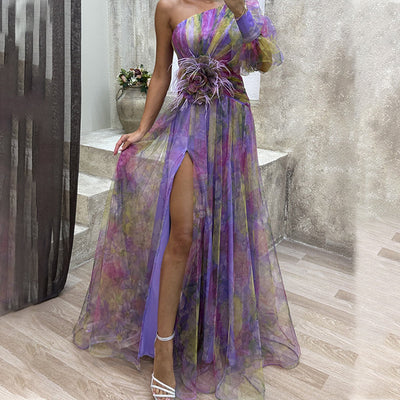 Eltona | Farbblock-Mirage-Kleid