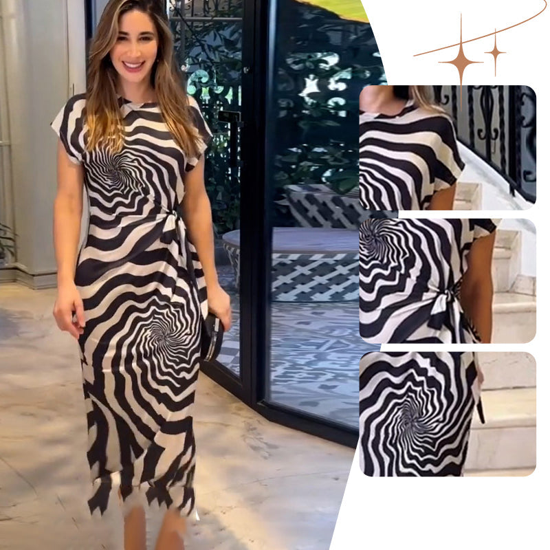 Willie | Damenkleid mit Schärpenbund und Schlitz