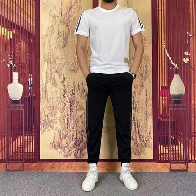 Martino | 2-teiliges Set mit kurzärmeligem Oberteil und Jogginghose mit hohem Stretch für Männer