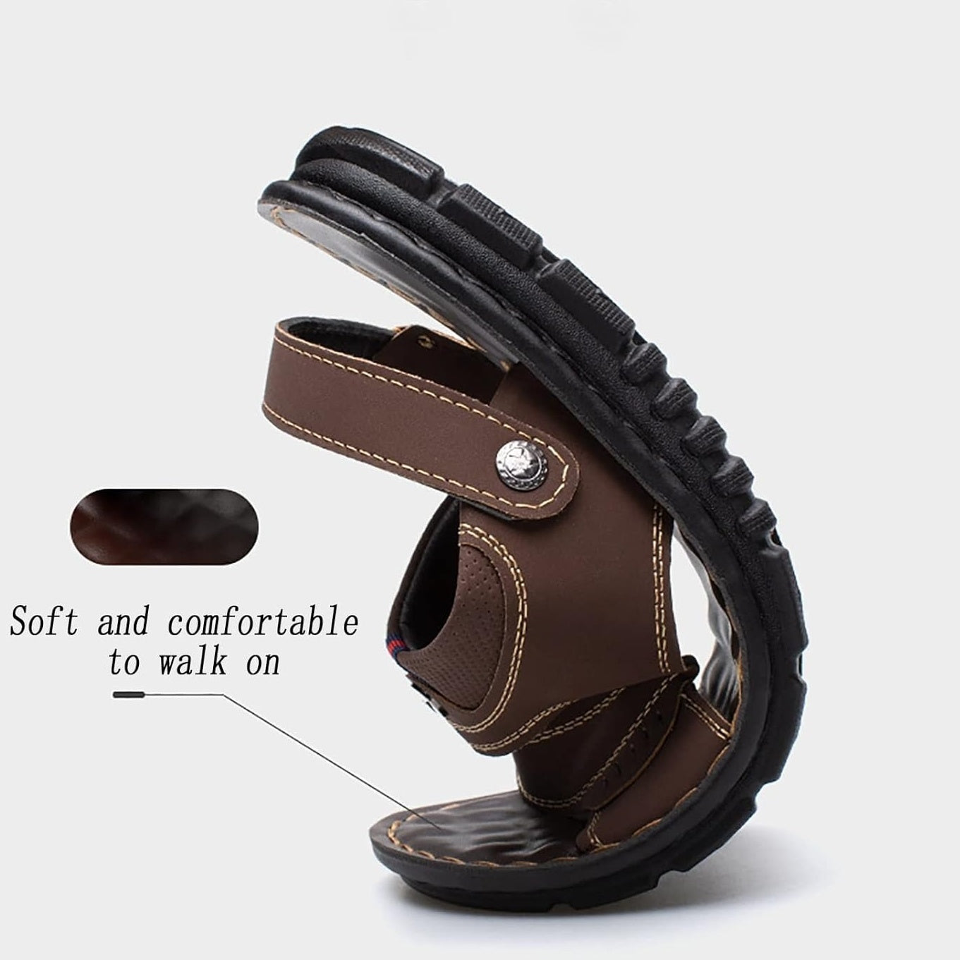 Rachel |  Atmungsaktive Herren-Sandalen mit verstellbaren Riemen