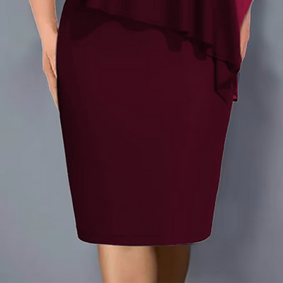 Mana | ✨Strass-Cape-Kleid mit V-Ausschnitt und Chiffon-Überzug