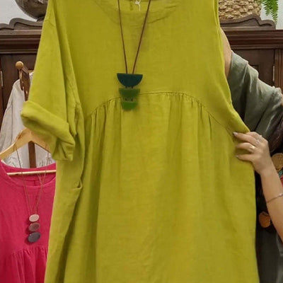 Jayde | Lässiges, lockeres, einfarbiges Damenkleid