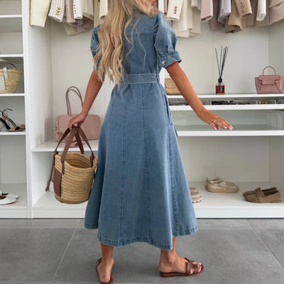 👗Jeanshemdkleid mit Knopfleiste für Damen💙