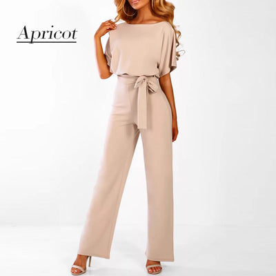 Genesis | Jumpsuit mit hoher Taille und weitem Bein für Damen