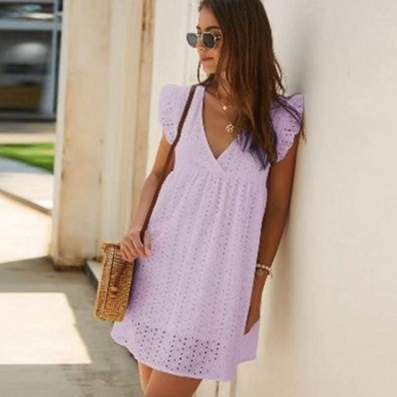 Brian | Lässiges, ausgehöhltes Minikleid für Damen