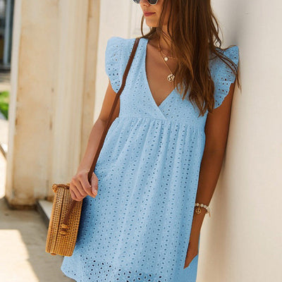 Brian | Lässiges, ausgehöhltes Minikleid für Damen