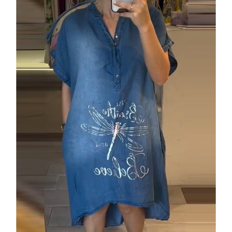 Lori | Leichtes V-Ausschnitt-Kleid für Gelegenheiten