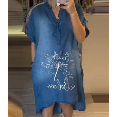 Lori | Leichtes V-Ausschnitt-Kleid für Gelegenheiten