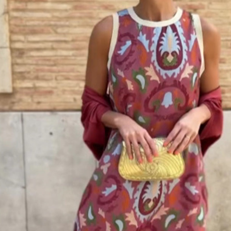 Cara | Damen-Zweiteiler: Ärmelloses Maxikleid & Sommerjacke