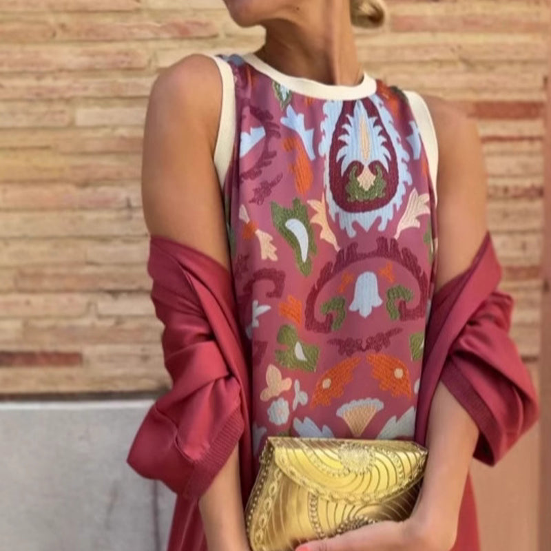 Cara | Damen-Zweiteiler: Ärmelloses Maxikleid & Sommerjacke