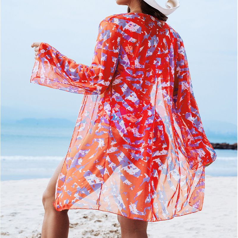 Emmett | Damen 3-teiliger Bikini-Set mit Cover-Up-Oberteil