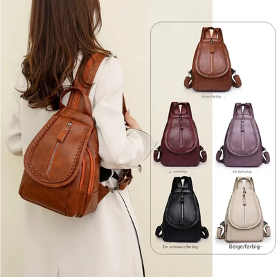 MIRA | DIEBSTAHLSICHERER LEDERRUCKSACK