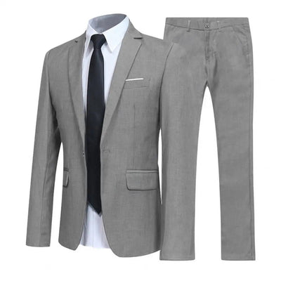 Herren Elegant Zweiteilig Hochzeitsgast Anzug Set | Slim Fit