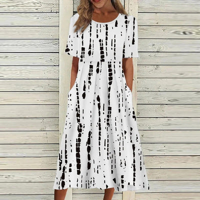 Lovella - Sommerkleid: Lässig, Blumenmuster, Bequem