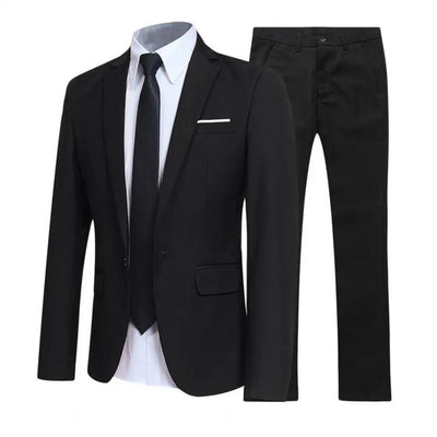 Herren Elegant Zweiteilig Hochzeitsgast Anzug Set | Slim Fit