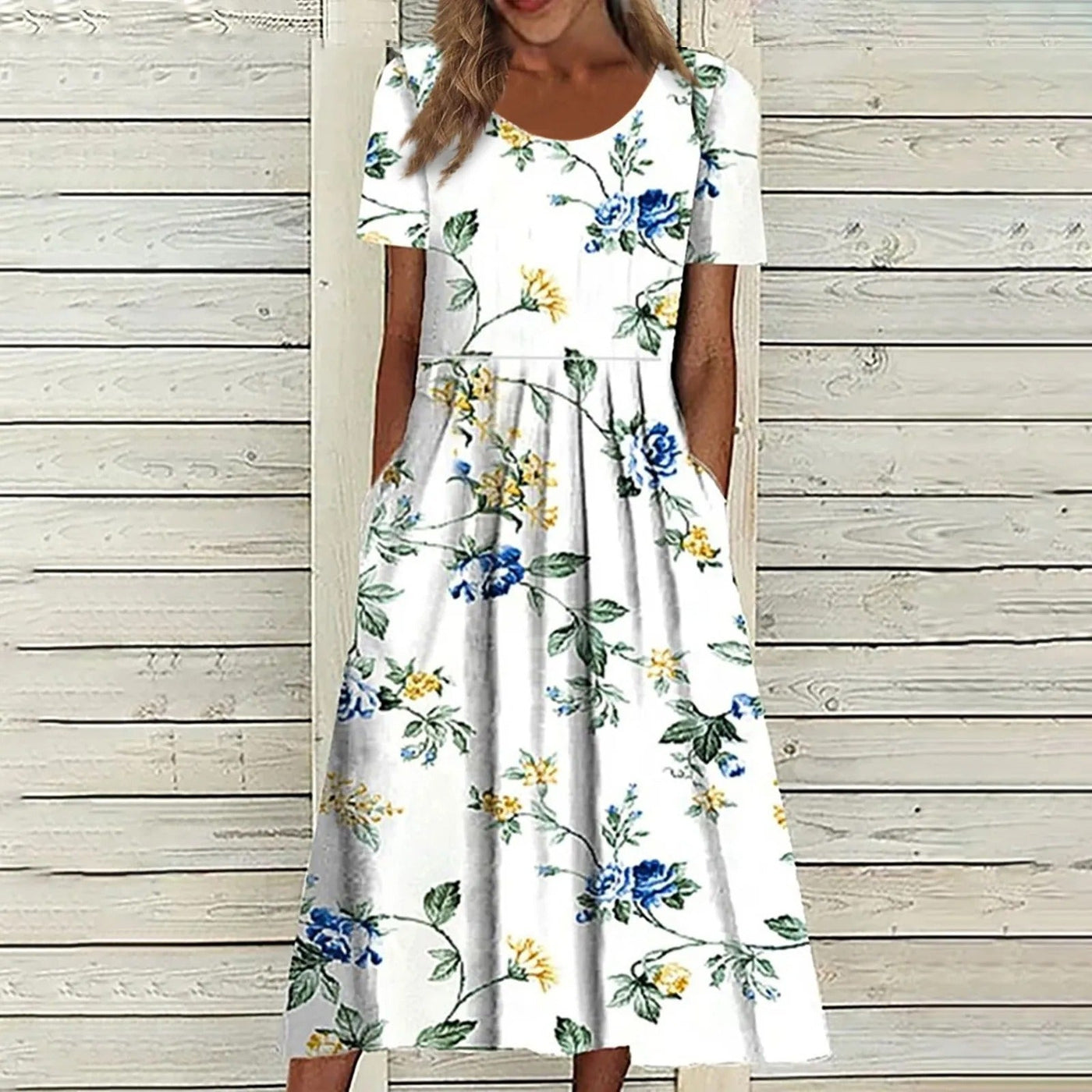 Lovella - Sommerkleid: Lässig, Blumenmuster, Bequem