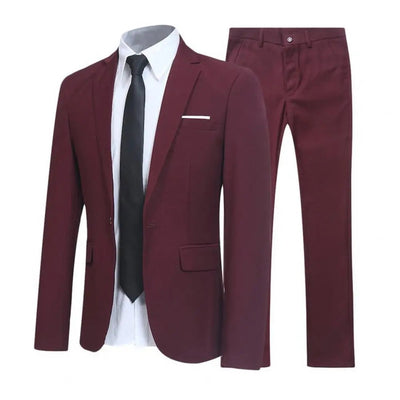 Herren Elegant Zweiteilig Hochzeitsgast Anzug Set | Slim Fit