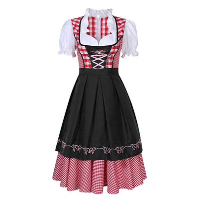 Damen Traditionell Deutsch Oktoberfest Dirndl Kleid