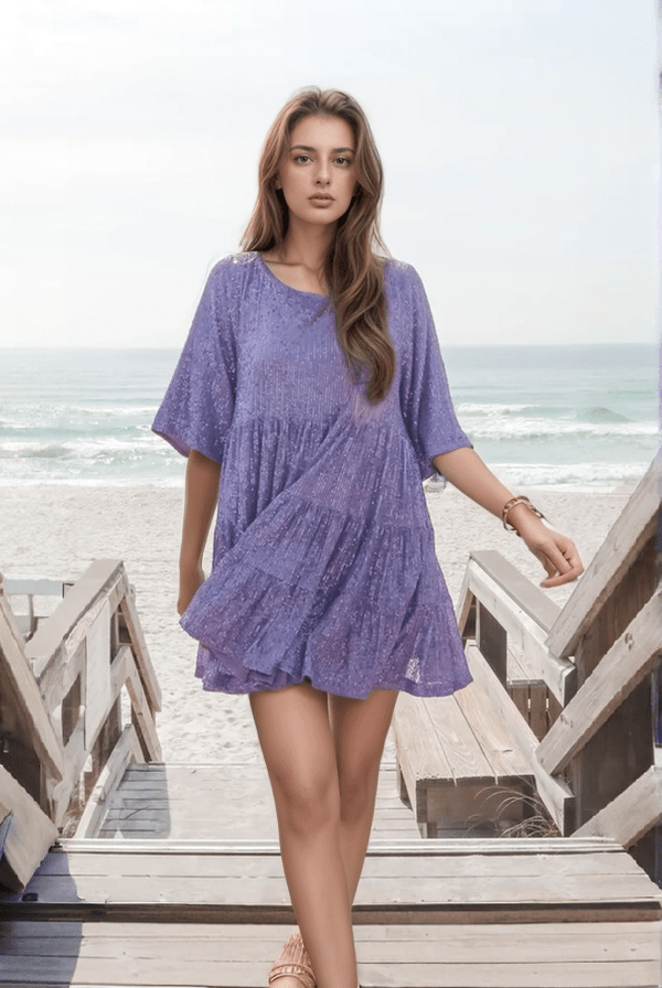 Vayla – Elegantes Pailletten Minikleid Festmode