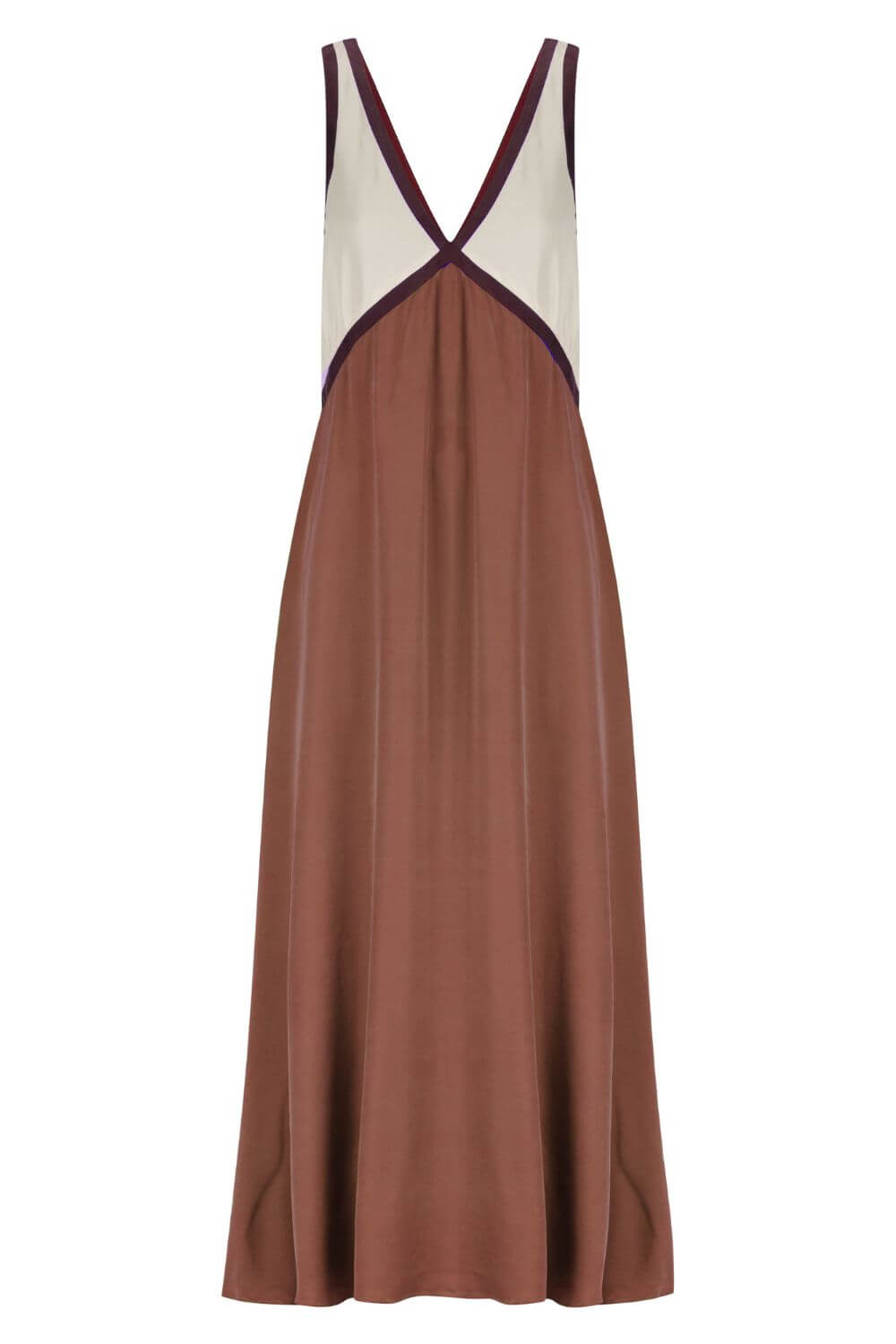 Midi Kleid mit Velours-Effekt in eleganten Achatfarben