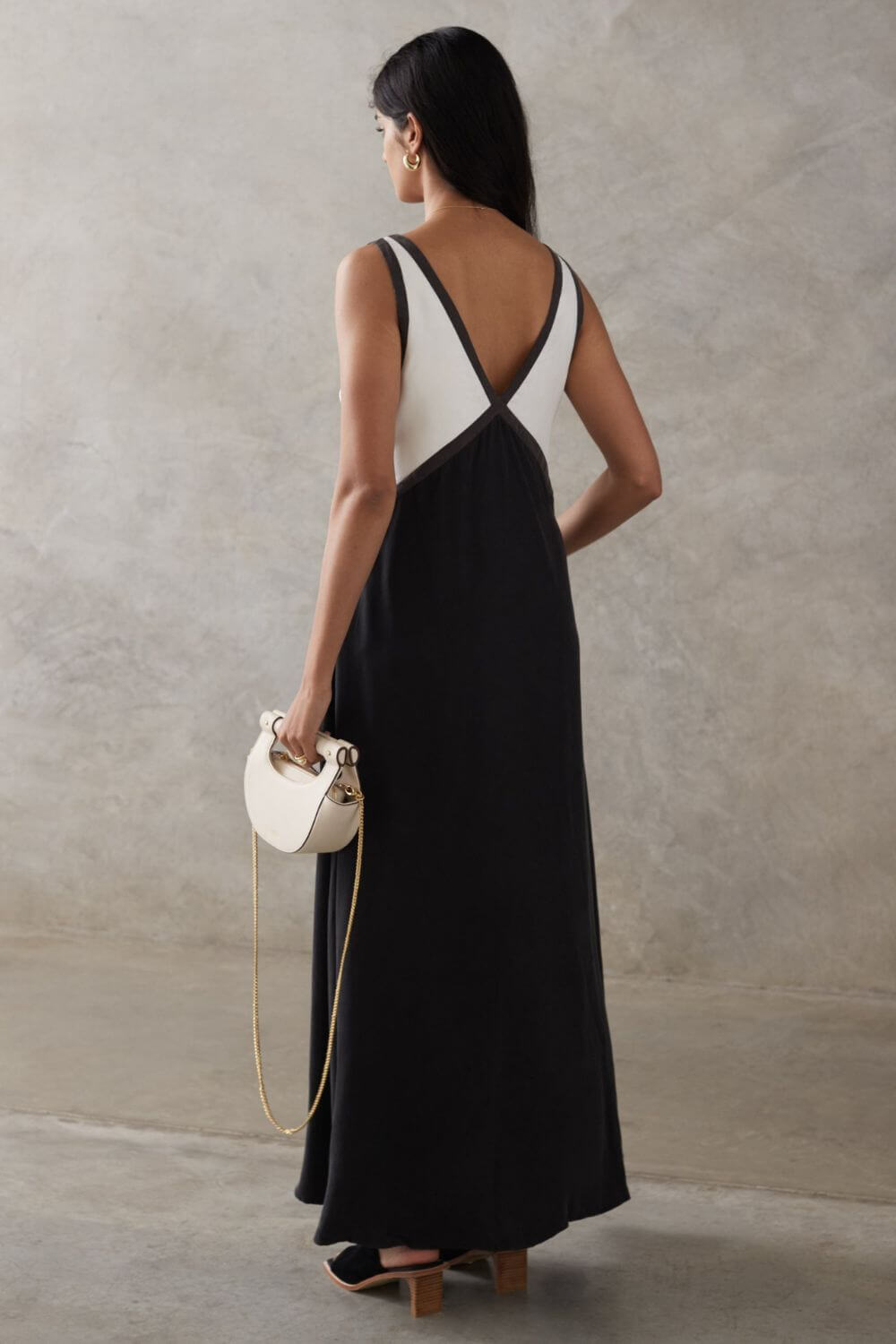 Midi Kleid mit Velours-Effekt in eleganten Achatfarben