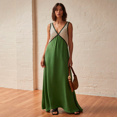 Midi Kleid mit Velours-Effekt in eleganten Achatfarben