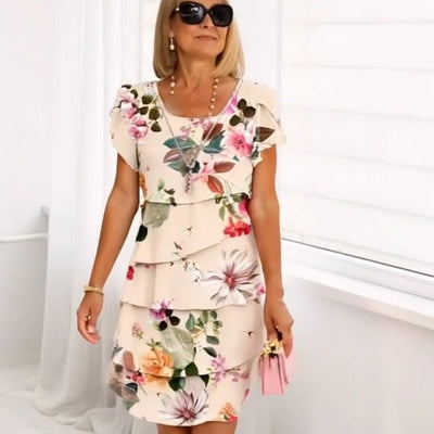 Yalina – Anmutiges Blumenmuster Kleid