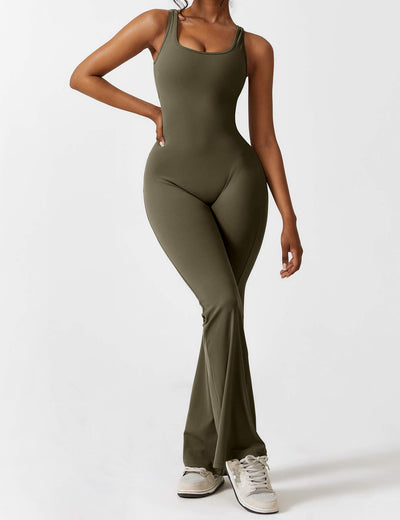 Sienna | Rückenfreier Flare-Jumpsuit