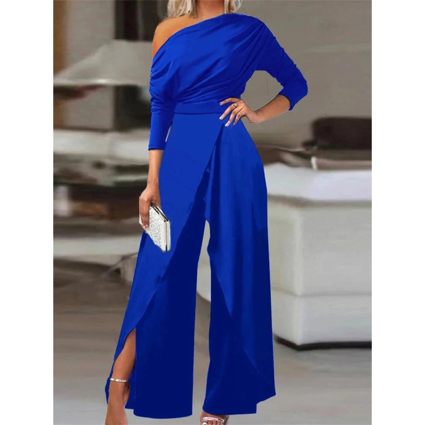 Zaneta – Eleganter Ein-Schulter-Jumpsuit